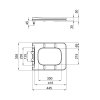 Купити Сидіння для унітазу Kalao з мікроліфтом Slim Duroplast, Quick relase 345х445х45 mm White Qtap в Києві vannaja.kiev.ua