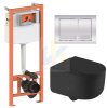 Комплекты инсталляций с унитазом черным матовым настенным Qtap Taurus Ultra Quiet QT2433084EUQMB+Nest Клавиша квадратная хром QT0133M425+QT0111M06028CRM Купить Комплекты инсталляций с унитазом черным матовым настенным Qtap Taurus Ultra Quiet QT2433084EUQMB+Nest Клавиша квадратная хром QT0133M425+QT0111M06028CRM в Киеве vannaja.kiev.ua