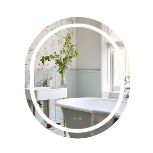 Зеркало Qtap Gemini 800х700 с LED-подсветкой Touch, с антизапотеванием, с диммером, рег. темп. цвета (3000-6500K) Reverse QT2578R8070 Купить Зеркало Qtap Gemini 800х700 с LED-подсветкой Touch, с антизапотеванием, с диммером, рег. темп. цвета (3000-6500K) Reverse QT2578R8070 в Киеве vannaja.kiev.ua