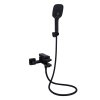 Купить Смеситель для ванны Qtap Gemini (c душевым гарнитуром) QTGEM259BLM45682 Black Matt в Киеве vannaja.kiev.ua