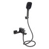 Купити кран qtap Змішувач для ванни Qtap Gemini (з душовим гарнітуром) QTGEM259GMB45684 Gunmetal Black PVD, чорно-сірий в Києві vannaja.kiev.ua