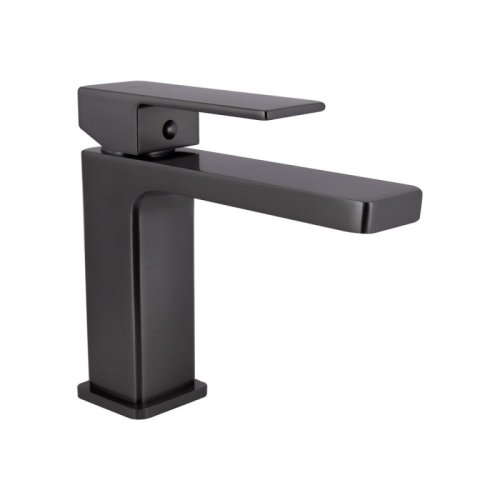 Купить Смеситель для раковины Qtap Gemini QTGEM270GMB45676 Gunmetal Black PVD в Киеве vannaja.kiev.ua