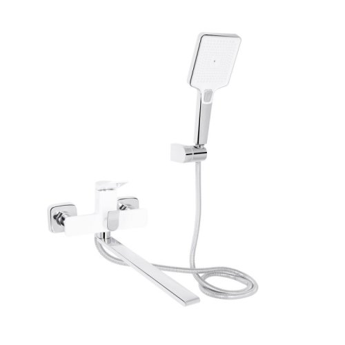 Смеситель для ванны Qtap Presto с длинным поворотным изливом (c душевым гарнитуром) QTPRE2601CRW45578 Chrome/White Купить Смеситель для ванны Qtap Presto с длинным поворотным изливом (c душевым гарнитуром) QTPRE2601CRW45578 Chrome/White в Киеве vannaja.kiev.ua