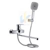 Купить Смеситель для ванны Qtap Swan Eco с длинным поворотным изливом (c душевым гарнитуром) QTSWA2601CRM45533 Chrome в Киеве vannaja.kiev.ua