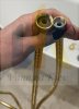 Купить Золотой Душевой шланг BUGNATESE RICDO19180 2000 мм для смесителя на борт ванны 1/2*3/8 в Киеве vannaja.kiev.ua