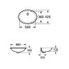 Купить Roca A327871001 Berna 327871001 Встраиваемая Снизу Раковина 56*42 под Столешницу в Киеве vannaja.kiev.ua