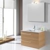Купити Royo 48541 VITALE 80 см Комплект Мебел Акційний в Кольорі Бук Тумба Умивальник 80 см Дзеркало і Світильник в Києві vannaja.kiev.ua