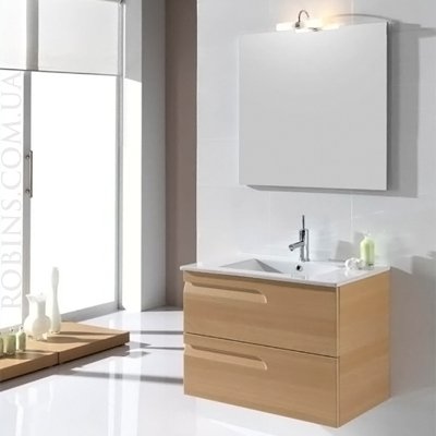 Купити Royo 48541 VITALE 80 см Комплект Мебел Акційний в Кольорі Бук Тумба Умивальник 80 см Дзеркало і Світильник в Києві vannaja.kiev.ua