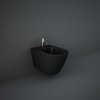 Купить Купить черное биде RAK Ceramics RST07504A Feeling Matt Black 520х360  в Киеве vannaja.kiev.ua