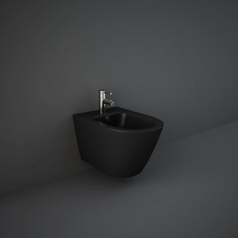 Купить Купить черное биде RAK Ceramics RST07504A Feeling Matt Black 520х360  в Киеве vannaja.kiev.ua