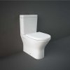 Купить Компакт унитаз с сиденьем Soft Close RST17AWHA + RST10AWHA + RESC0004 RAK Ceramics белый без оправы с плотным присоединением к стене в Киеве vannaja.kiev.ua