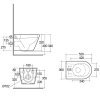 Купить Купить 458.126.00.1+REWC0002+RESC0003 Комплект инсталляции Geberit Duofix 458.126.00.1 + унитаз белый подвесной RAK Ceramics Resort Rimles REWC0002 с сидением Soft Close RESC0003 в Киеве vannaja.kiev.ua