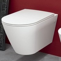 Компакт унитаз с сиденьем Soft Close RST17AWHA + RST10AWHA + RESC0004 RAK Ceramics белый без оправы с плотным присоединением к стене