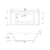 Купить CERSANIT S301-067 INTRO 160x75 см Ванна Прямоугольная акриловая + Ножки S301067 в Киеве vannaja.kiev.ua