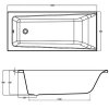 купить ванну Cersanit Lorena 160x70 акриловую прямоугольную белую S301-075 акриловую S301075 с ногами Купить купить ванну Cersanit Lorena 160x70 акриловую прямоугольную белую S301-075 акриловую S301075 с ногами в Киеве vannaja.kiev.ua