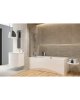 Купити Шторка на ванну Cersanit Easy NEW одинарна 140Х70 см S301-289 прозора S301289 в Києві vannaja.kiev.ua