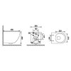 Купить встроенный унитаз подвесной Mito Desse SET C502 Vortex с турбозмывом S4024-001, белый S4024001 в Киеве vannaja.kiev.ua