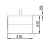 Купить Salgar 81305 Noja 800 тумба мебель для ванной комнаты с раковиной 810х460 цвет белый глянцець в Киеве vannaja.kiev.ua
