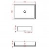 Купити Раковина 55 см Artceram Scalino white glossy SCL002 01; 00 біла глянцева SCL00201;00 в Києві vannaja.kiev.ua