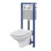 Купить Подвесной Унитаз с Рамой CERSANIT SET B208 AQUA 22 Carina крышка Slim Soft в Киеве vannaja.kiev.ua