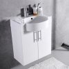 Купить Подвесная тумба с раковиной FANCY MARBLE IBIZA 612 ШН-612 + 0906101 в Киеве vannaja.kiev.ua