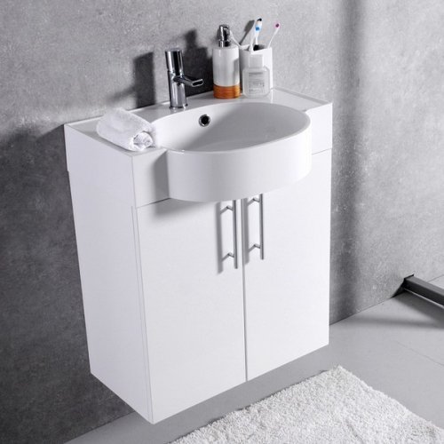 Купить Подвесная тумба с раковиной FANCY MARBLE IBIZA 612 ШН-612 + 0906101 в Киеве vannaja.kiev.ua