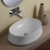 Купить Накладная овальная раковина SIMAS SHARP SH04 BIANCO в Киеве vannaja.kiev.ua