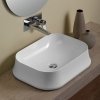 Купить Раковина накладная Чаша SIMAS SHARP SH08 BIANCO 60x42 см в Киеве vannaja.kiev.ua