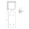 Душова перегородка Qtap Walk-In Standard CRM209.C8 90х190 см скло Clear 8 мм покриття CalcLess Купить Душова перегородка Qtap Walk-In Standard CRM209.C8 90х190 см скло Clear 8 мм покриття CalcLess в Киеве vannaja.kiev.ua