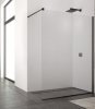 Купить STR4P0900607 Ronal Швейцария BlackLine Walk In Easy 90 см душевая фиксированная перегородка стекло прозрачное профиль черный мат в Киеве vannaja.kiev.ua