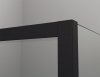 Купить STR4P0900607 Ronal Швейцария BlackLine Walk In Easy 90 см душевая фиксированная перегородка стекло прозрачное профиль черный мат в Киеве vannaja.kiev.ua