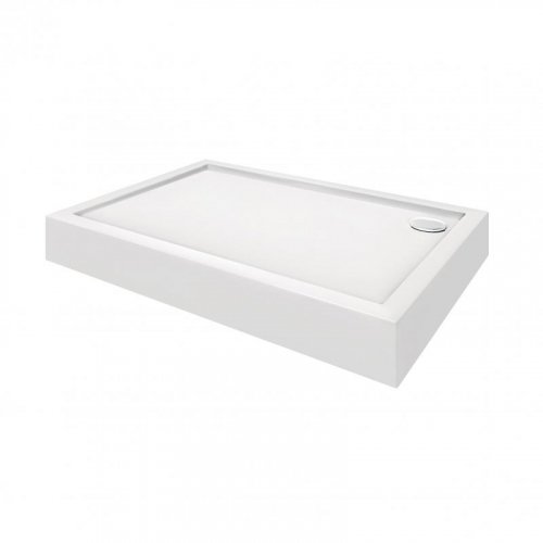 Купити прямокутний душовий піддон 120x80x12 см Qtap Tern 3012812 1 + сифон акриловий + ніжки діаметр зливу 90 мм в Києві vannaja.kiev.ua