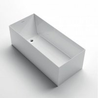 белая матовая ванна из искусственного камня Treesse V447BO Clivia 170 x80x60h 