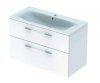 Купить Тумба с умывальником Geberit 501.244.00.1 Selnova Square белая 100 см 501244001 в Киеве vannaja.kiev.ua