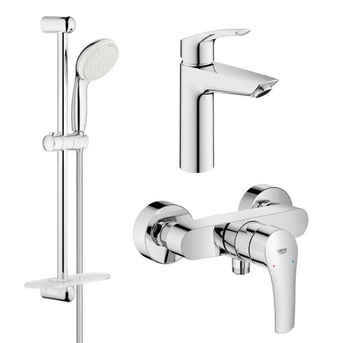 Комплект змішувачів для ванної кімнати Grohe Eurosmart New UA123244M0 Купити Комплект змішувачів для ванної кімнати Grohe Eurosmart New UA123244M0 в Києві vannaja.kiev.ua