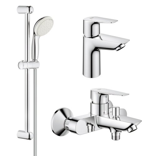Комплект смесителей для ванной комнаты Grohe BauEdge New UA123365S0 Купить Комплект смесителей для ванной комнаты Grohe BauEdge New UA123365S0 в Киеве vannaja.kiev.ua