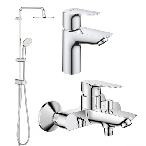 Комплект смесителей для ванной комнаты Grohe BauEdge New UA12336TS0 Купить Комплект смесителей для ванной комнаты Grohe BauEdge New UA12336TS0 в Киеве vannaja.kiev.ua