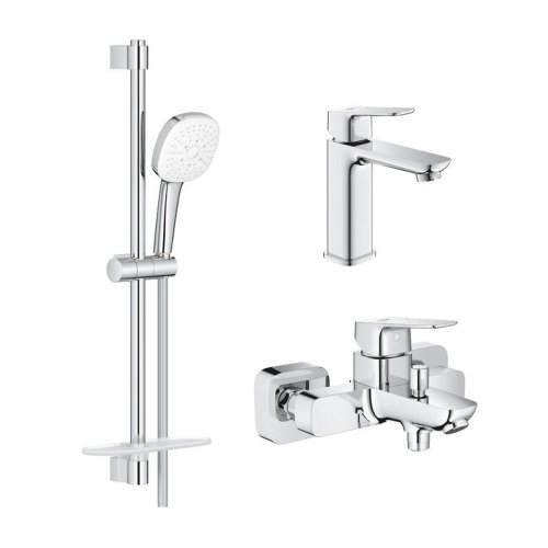 Купить Набор смесителей GROHE Cubeo 1017550000+1018130000+27929003, хром (UA125246M) в Киеве vannaja.kiev.ua