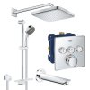 Купить ua202801c3 grohe душевая система с изливом термостатом внутренняя QuickFix Grohtherm SmartControl 250 Cube в Киеве vannaja.kiev.ua