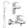 Купить Комплект смесителей для ванной комнаты Grohe BauLoop New UA26129005 в Киеве vannaja.kiev.ua