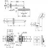 Купити комплект душової системи Grohe для ванни з виливом ua26415sc2 Grohtherm SmartControl Tempesta Cube 250 в Києві vannaja.kiev.ua