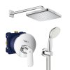Купити душ прихованого монтажу душова система зі змішувачем Grohe Eurosmart Cosmopolitan New Tempesta 250 UA26415SC4 в Києві vannaja.kiev.ua