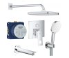 Купить душевая система Grohe с изливом UA26417SC0 ванны Eurocube из Tempesta Cube 250, хром в Киеве vannaja.kiev.ua