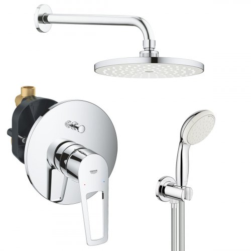 Купить надежная душевая система скрытого монтажа со смесителем Grohe BauLoop New UA2908100L в Киеве vannaja.kiev.ua