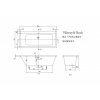 Купити Villeroy & Boch UBA170SUB2V-01 SUBWAY Duo BA170SUB2V Ванна акрилова 170х75 Прямокутна (без ніжок) в Києві vannaja.kiev.ua