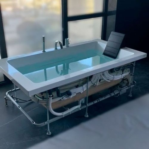Купити Ванна акрилова з гідромасажем Treesse Dream181 AWC 100х180 Білий, Стабілізатор, Сифон, Змішувач Paffoni Light MAX (V831F_STATA_SIF_LIG047CR) в Києві vannaja.kiev.ua