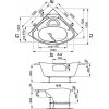 Купить Vagnerplast VPBA150ATH3E Athena 150 x 150 x 45 Угловая Акриловая Ванна Athena-R + ножк.F010 Чехия VPBA150ATH3E-01 в Киеве vannaja.kiev.ua
