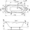 Купить VAGNERPLAST VPBA177MIA2X-01 Minerva 170x70 Ванна Акриловая Прямоугольная + Ножки 0020 VPBA177MIA2-01 в Киеве vannaja.kiev.ua