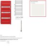Купить Электрические полотенцесушители белые WLWAT111050K916E8TS1D Terma WARP T 111*50 см RAL 9016 (белый глянец), подключение E8, Split 600 W в Киеве vannaja.kiev.ua