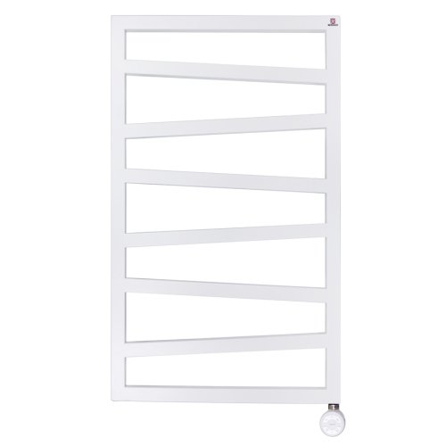 Купити Полотенцесушитель електричний Terma ZigZag 835х500, підключення зліва, без вилки, білий (WLZIG083050KS96E1OKXM) в Києві vannaja.kiev.ua
